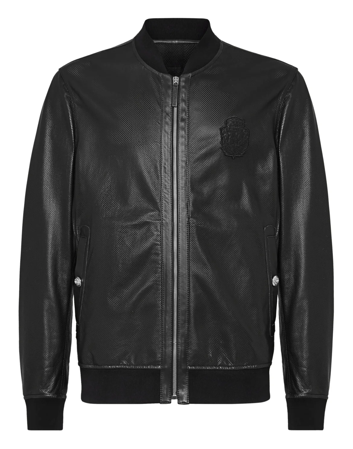 Leather Bomber Crest, цвет: Черный