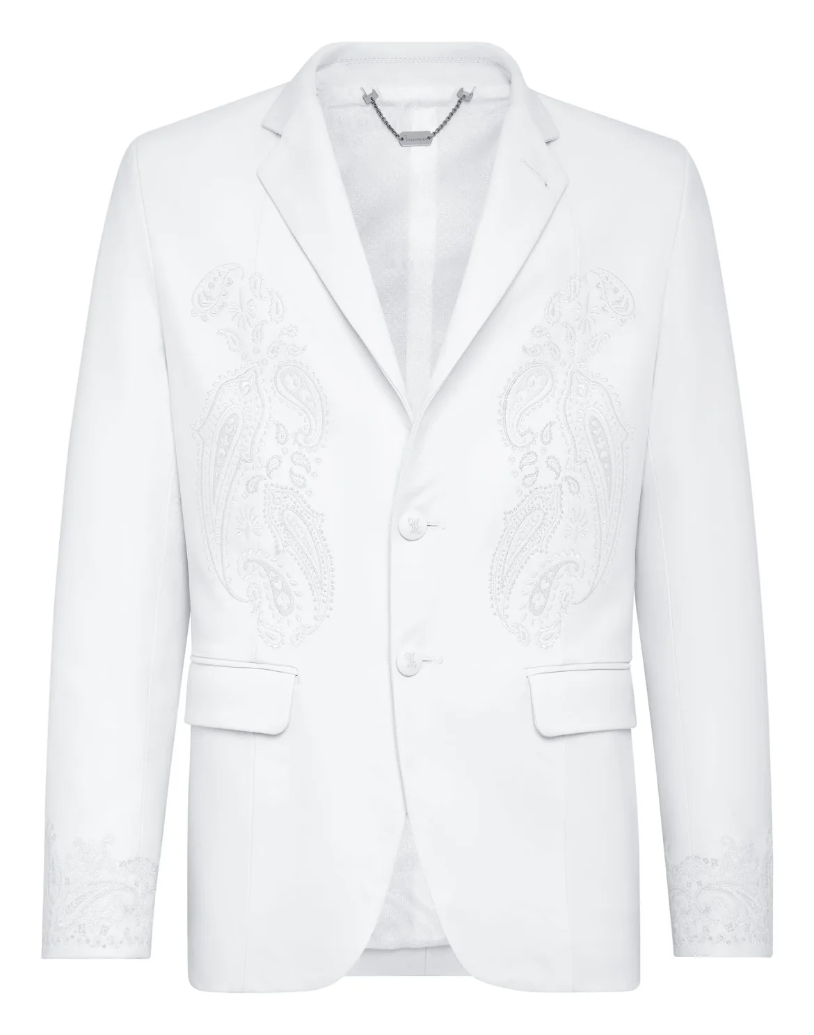 Leather Blazer Paisley, цвет: Белый