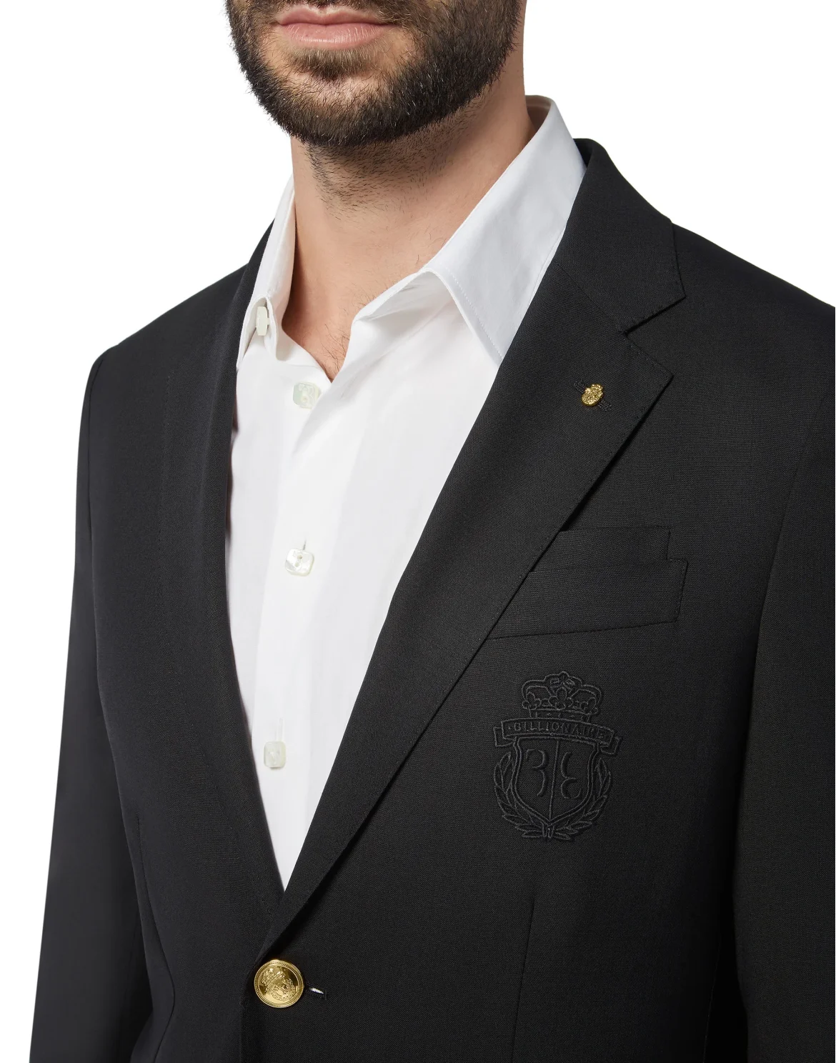Blazer Super Slim Fit Crest, цвет: Черный