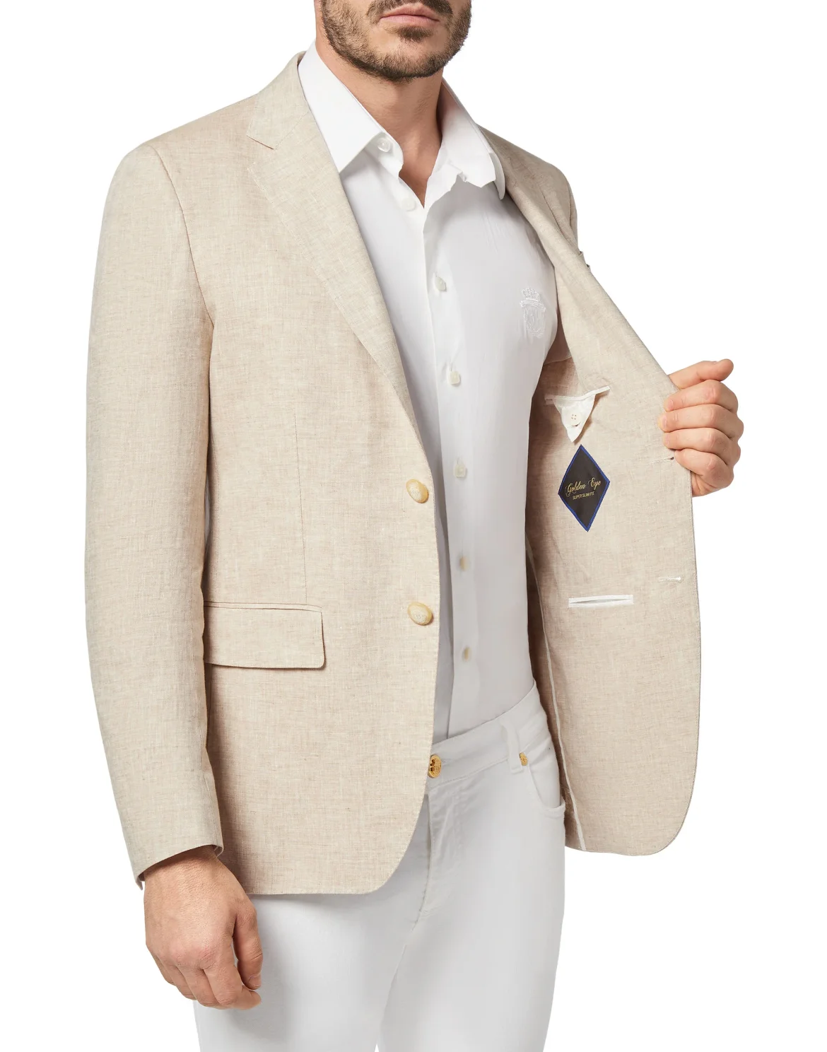 Blazer Super Slim Fit Double B, цвет: Бежевый
