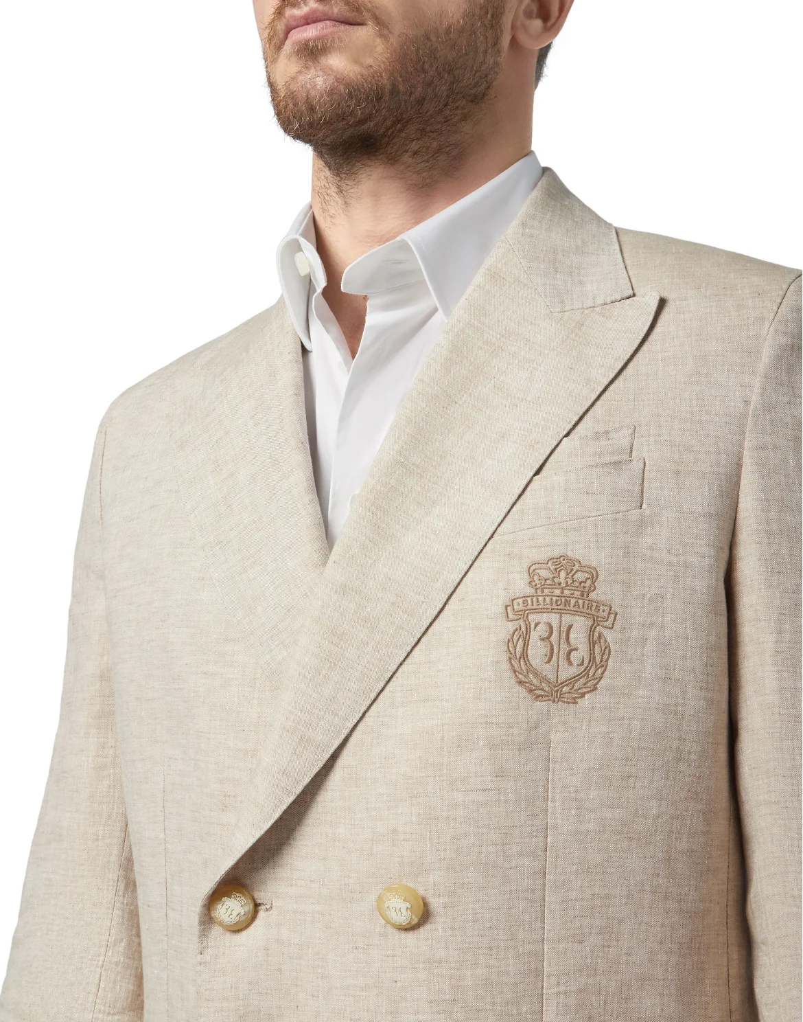 Blazer Tailored Fit Crest, цвет: Бежевый
