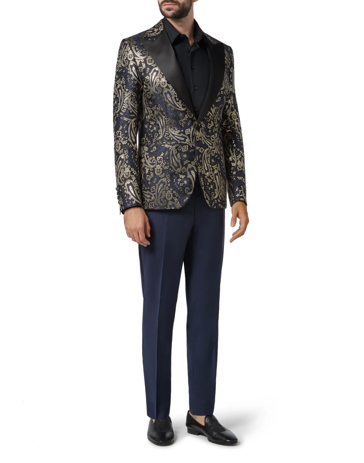 Blazer Super Slim Fit Paisley, цвет: Золотой