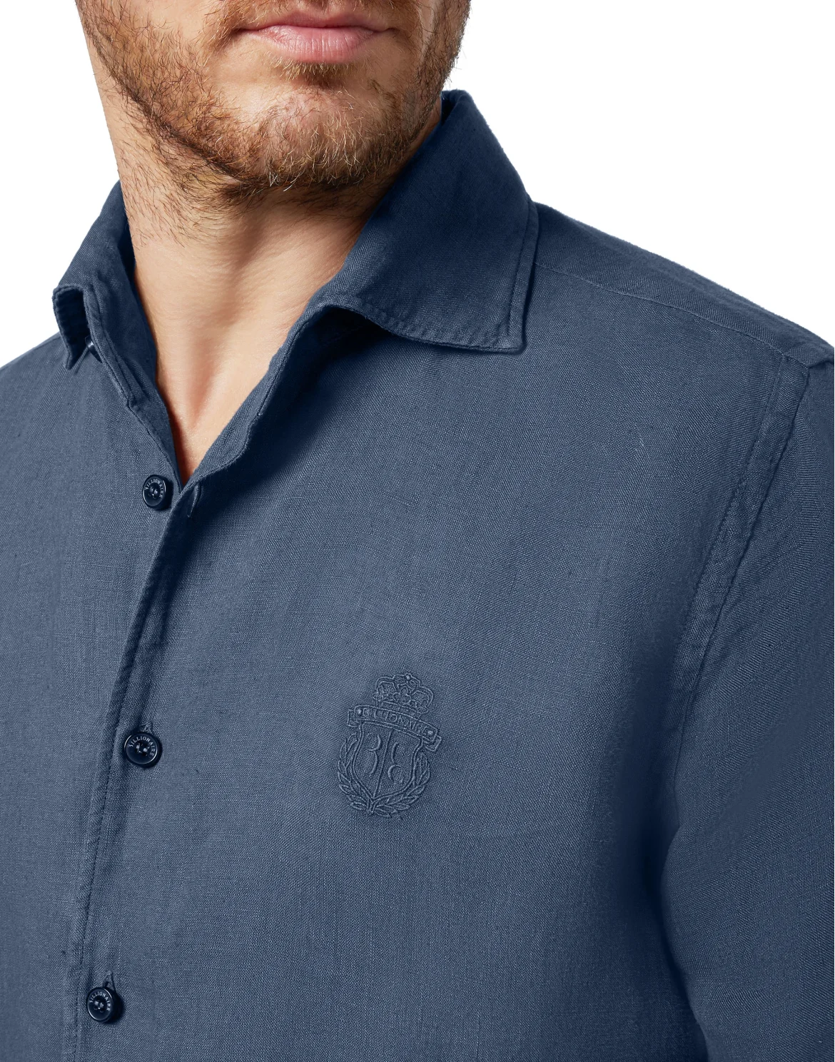 Shirt LS Crest, цвет: Синий