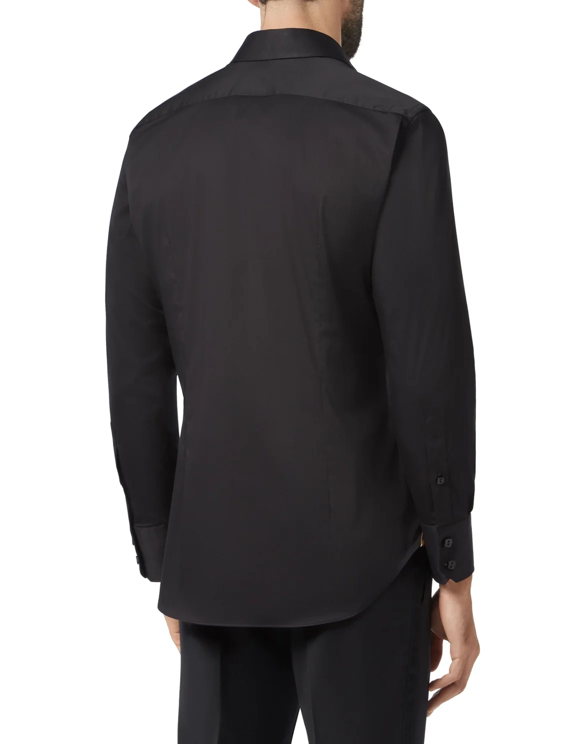 Shirt Silver Cut LS/Milano Double B, цвет: Черный