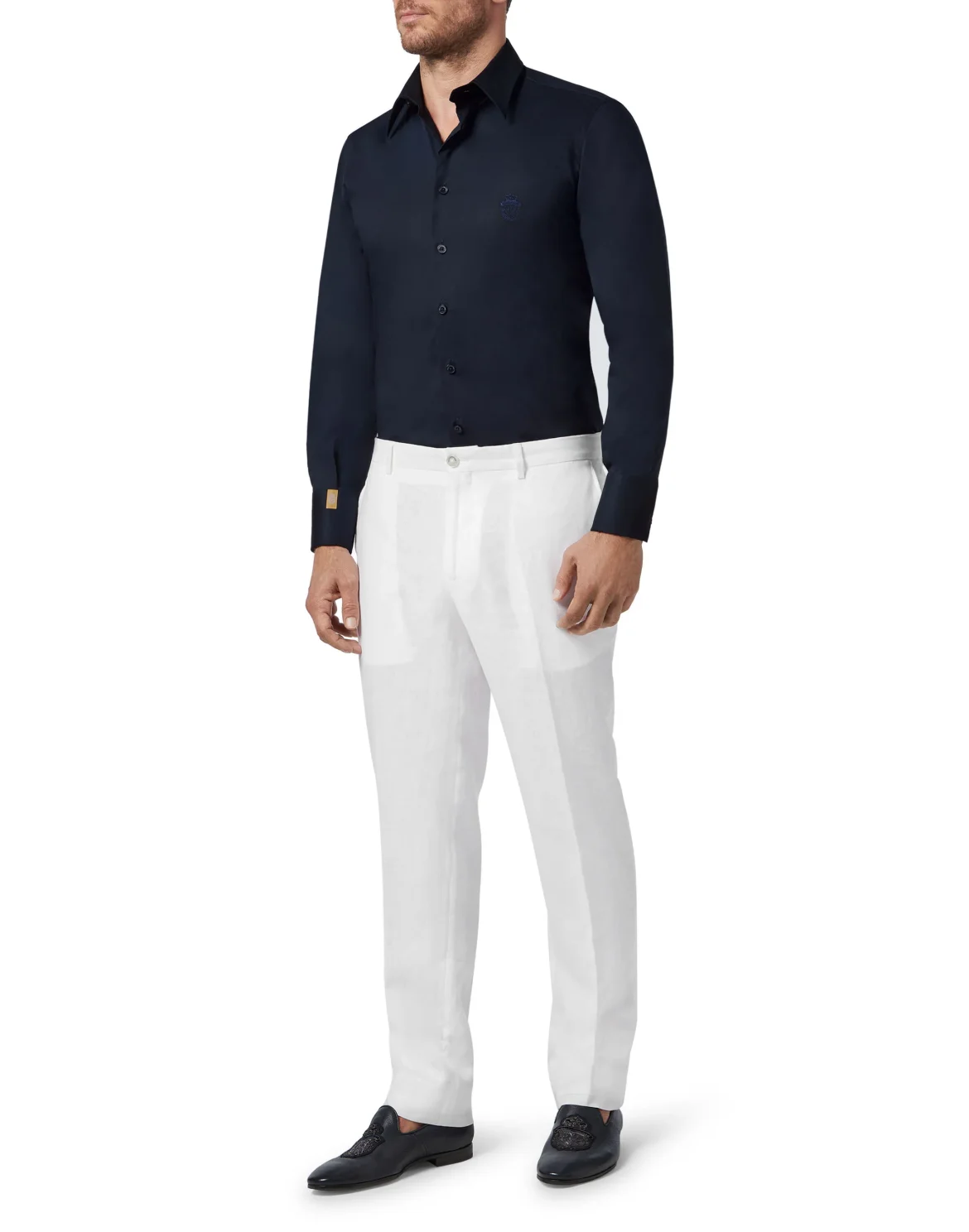 Shirt Gold Cut LS/Milano Crest, цвет: Синий