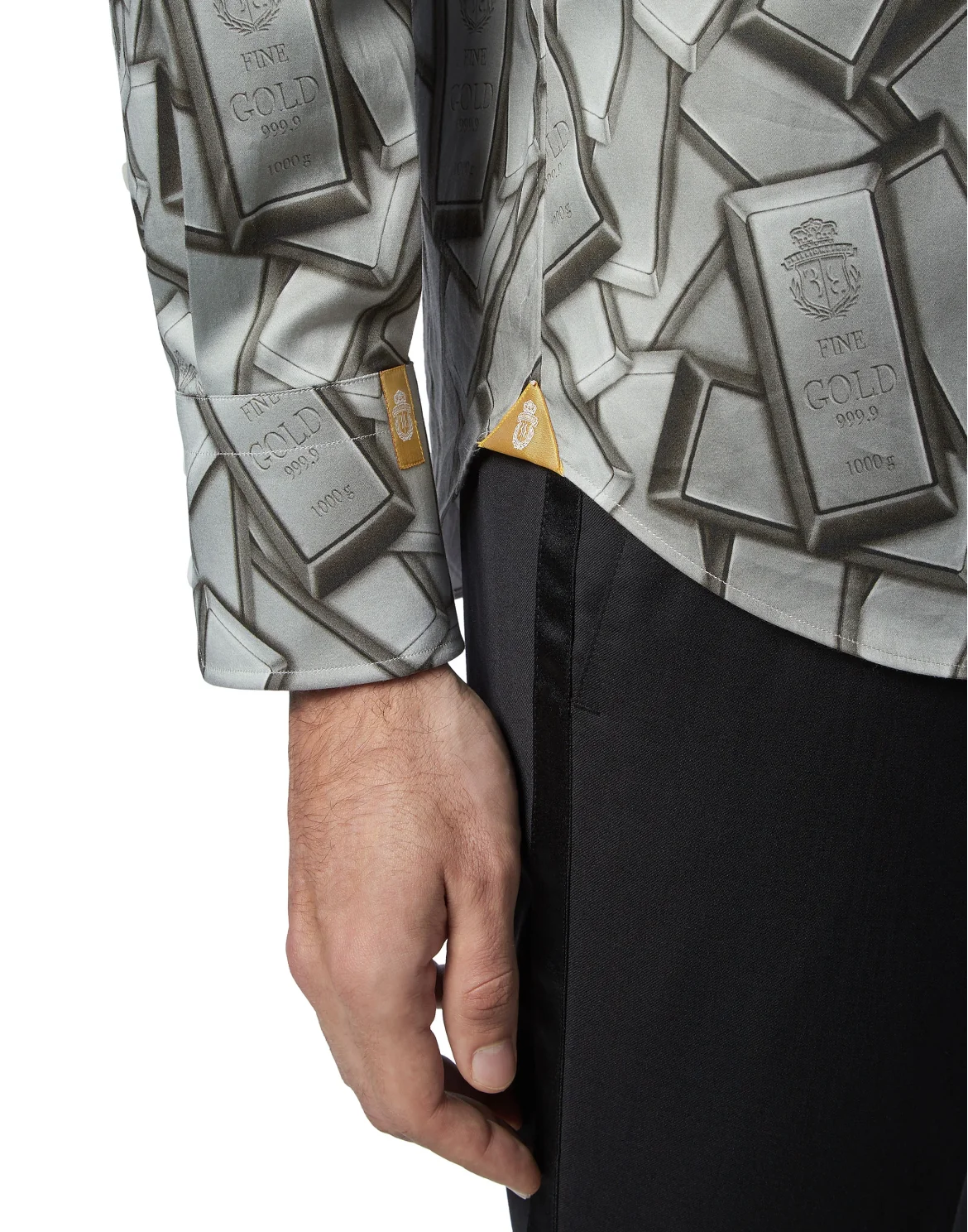 Shirt Silver Cut LS/Milano Gold, цвет: Черный