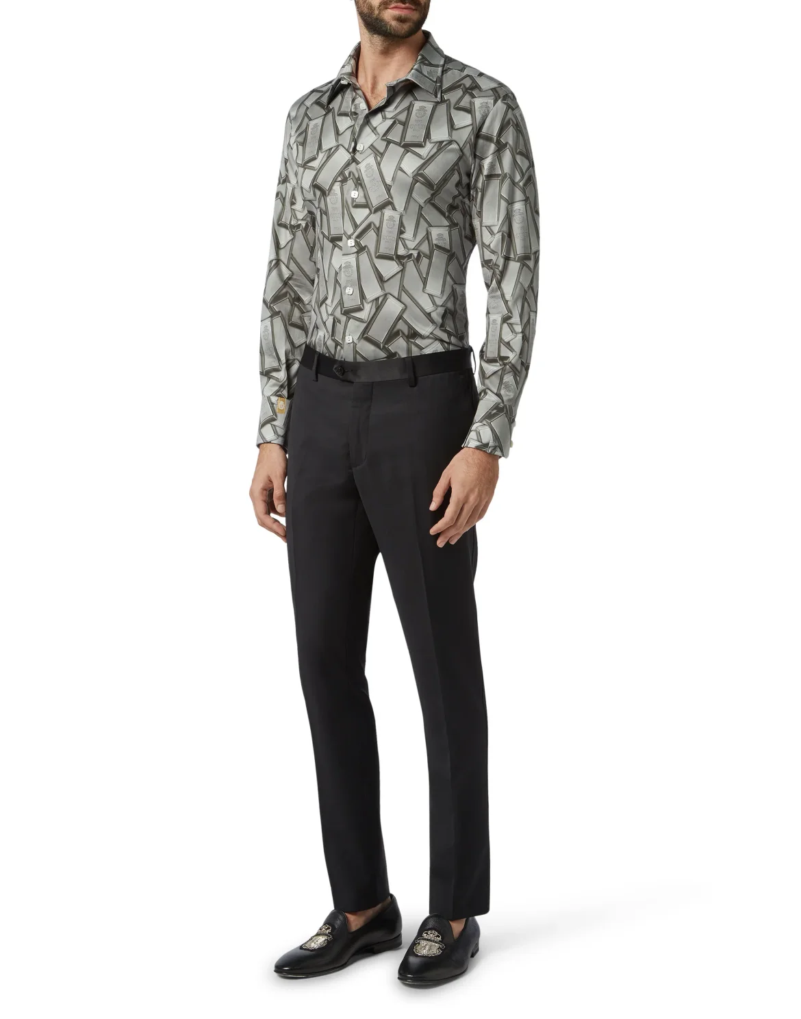 Shirt Silver Cut LS/Milano Gold, цвет: Черный