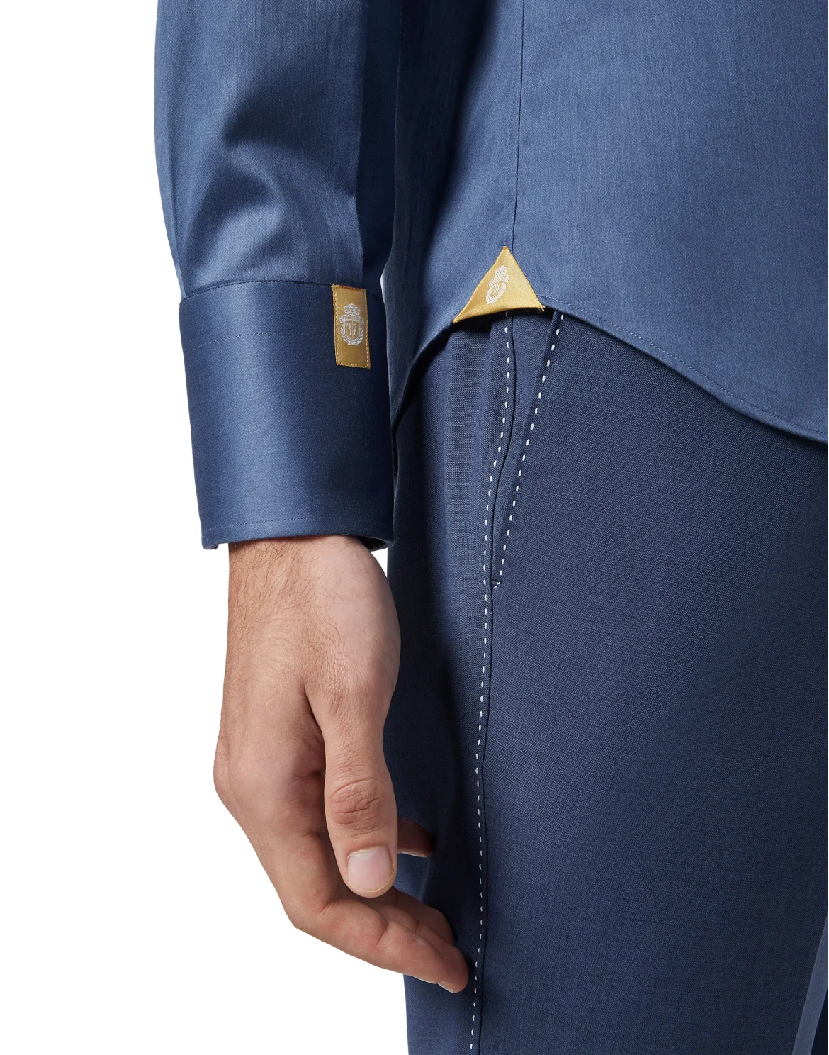 Shirt Silver Cut LS/Milano Gold, цвет: Синий