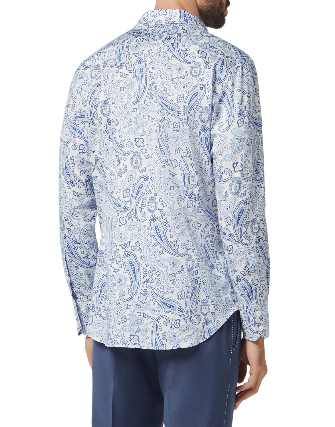 Shirt Silver Cut LS/Milano Paisley, цвет: Белый