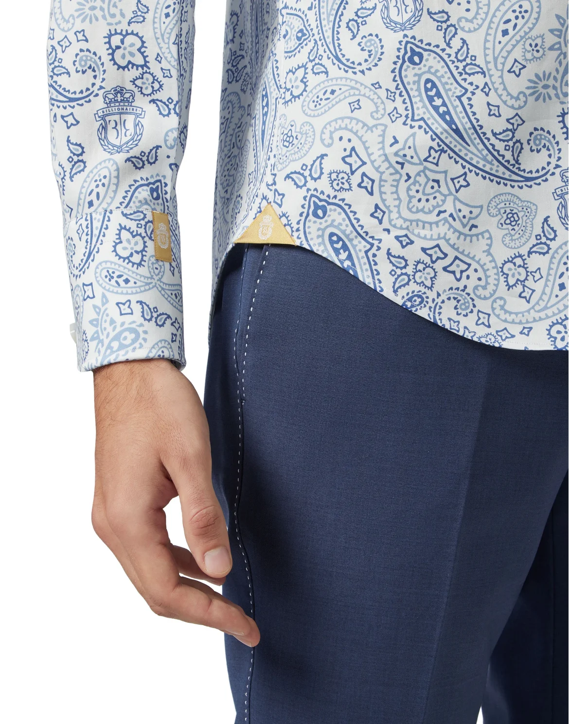 Shirt Gold Cut LS/Milano Paisley, цвет: Белый
