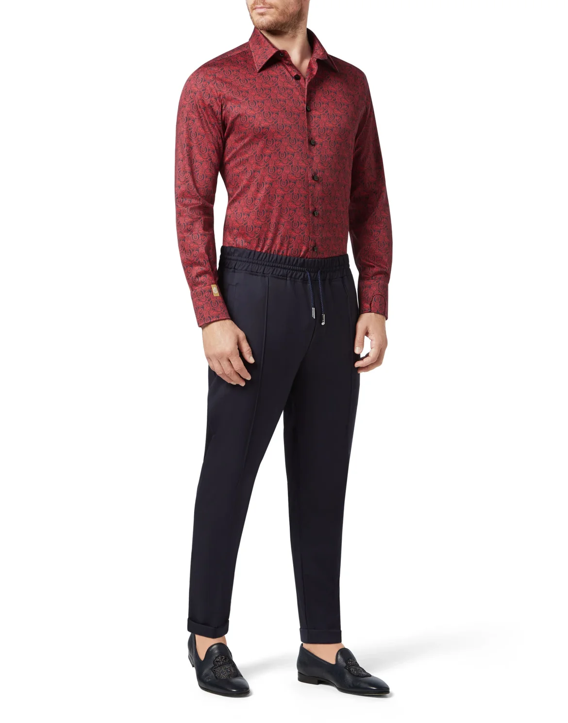 Shirt Gold Cut LS/Milano Money, цвет: Красный