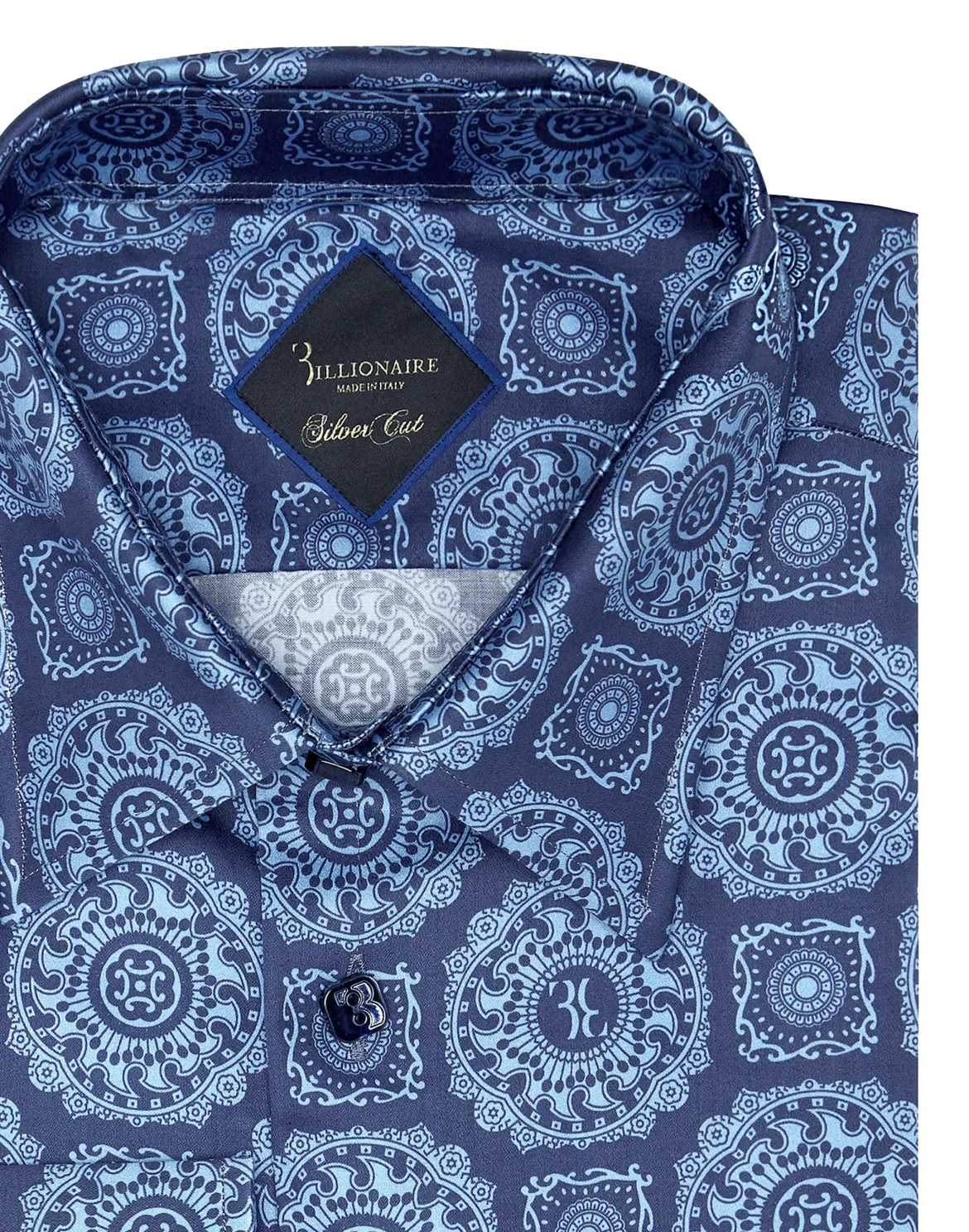 Shirt Silver Cut LS/Milano Paisley, цвет: Синий