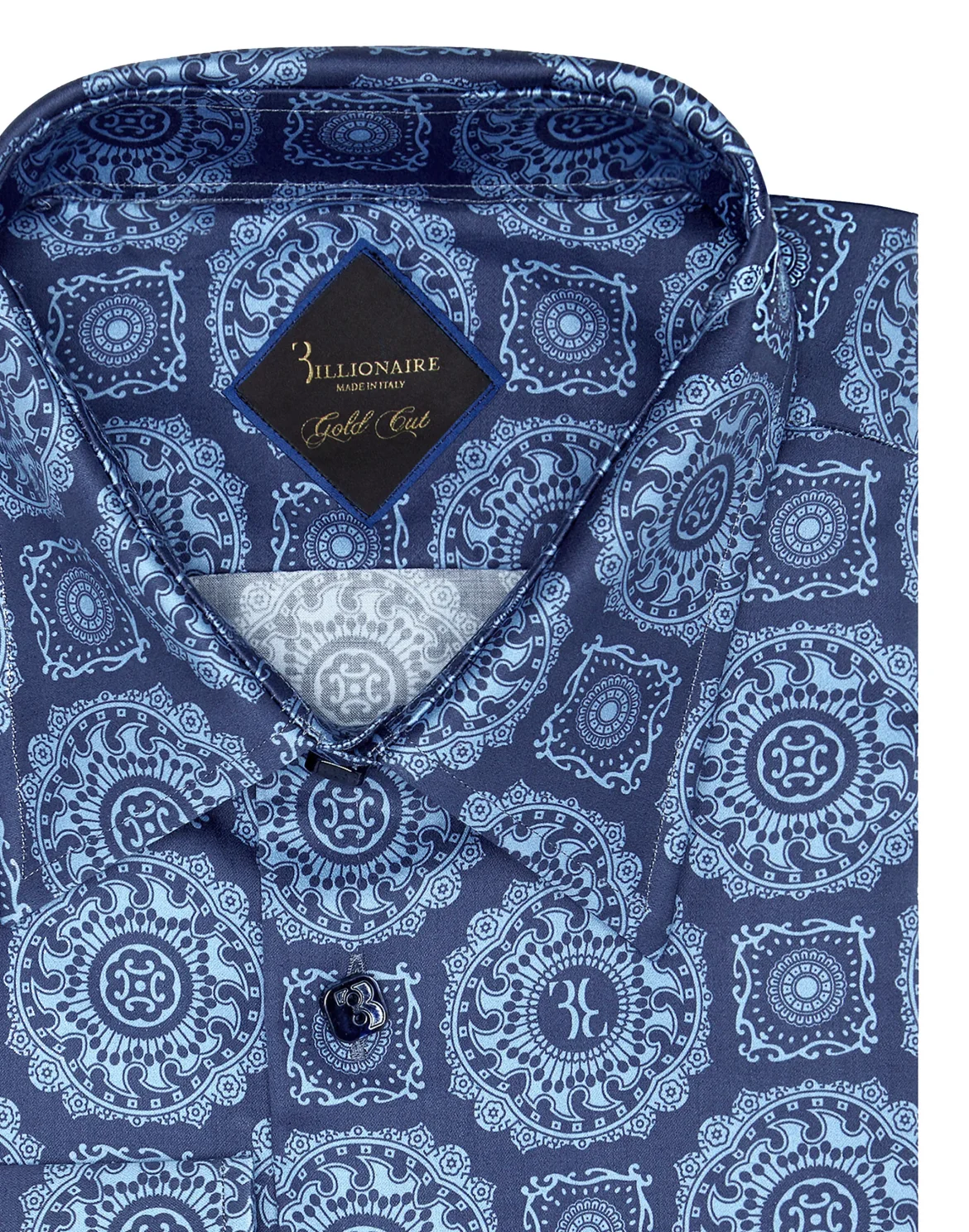 Shirt Gold Cut LS/Milano Paisley, цвет: Синий
