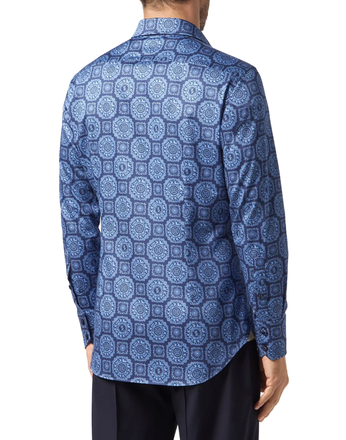 Shirt Gold Cut LS/Milano Paisley, цвет: Синий