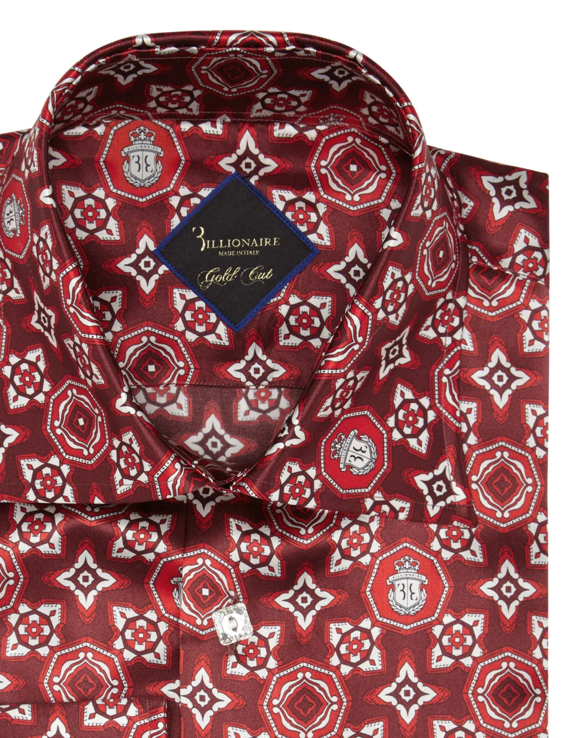 Shirt Gold Cut LS/Flavio Geometric, цвет: Красный