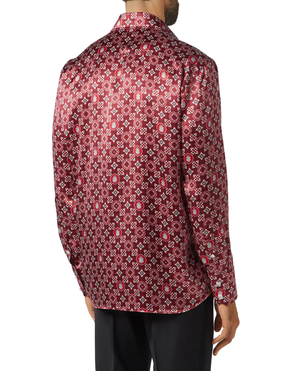 Shirt Gold Cut LS/Flavio Geometric, цвет: Красный