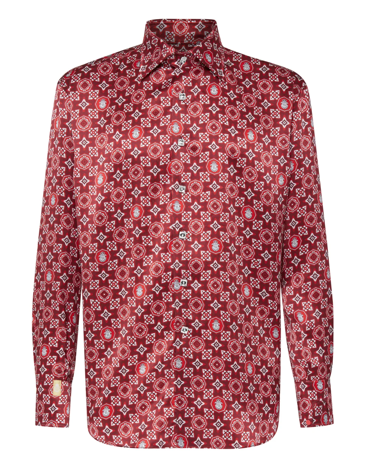 Shirt Gold Cut LS/Flavio Geometric, цвет: Красный