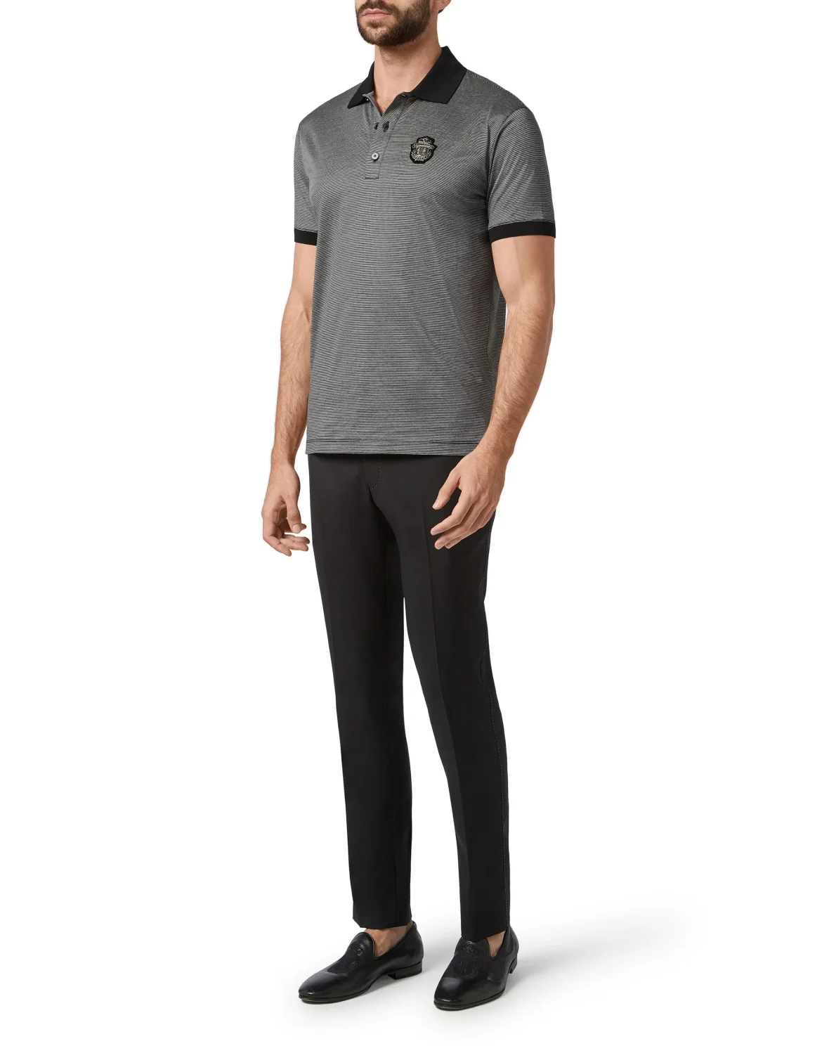 Polo shirt SS Crest, цвет: Черный
