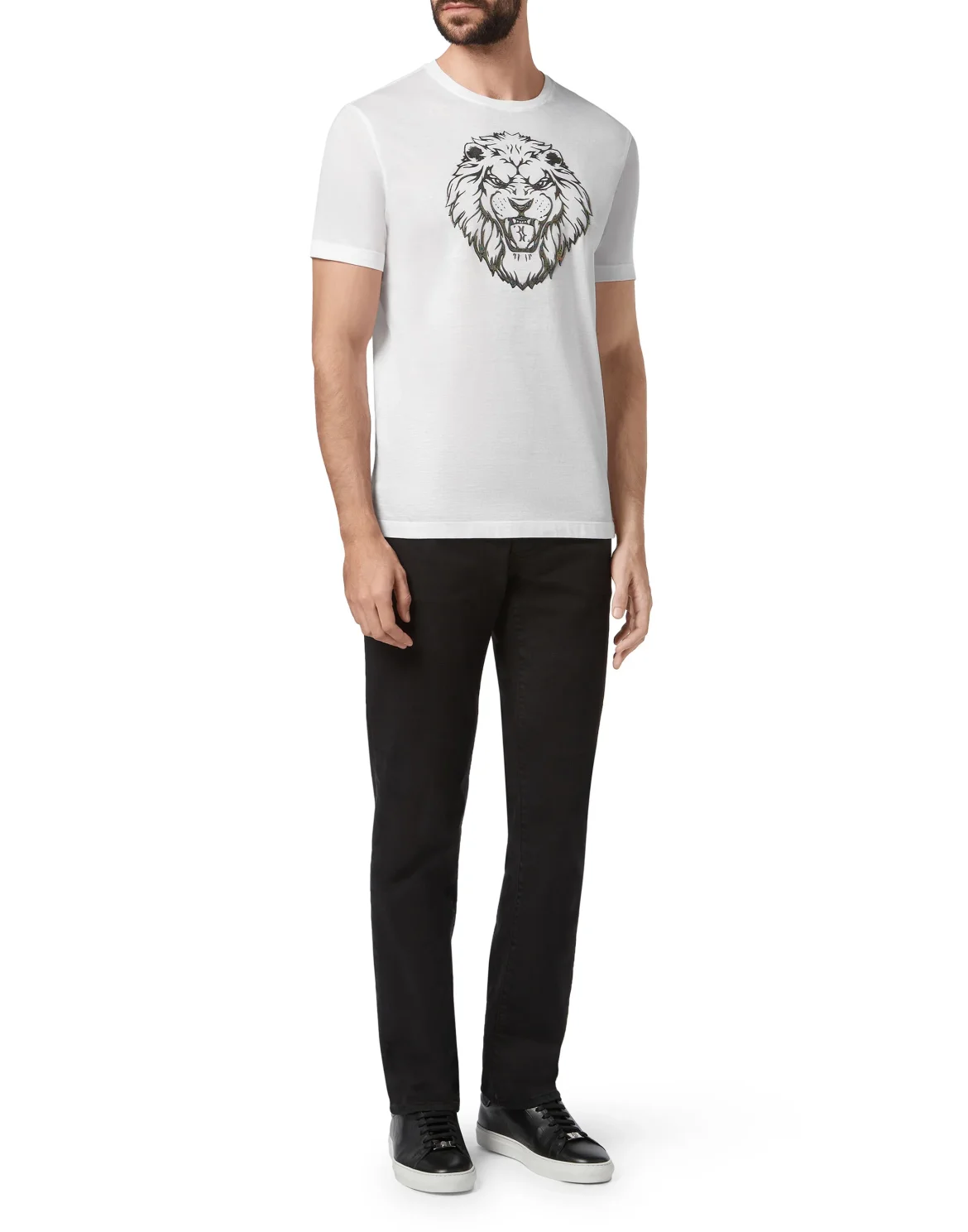 T-shirt Round Neck SS Lion, цвет: Белый