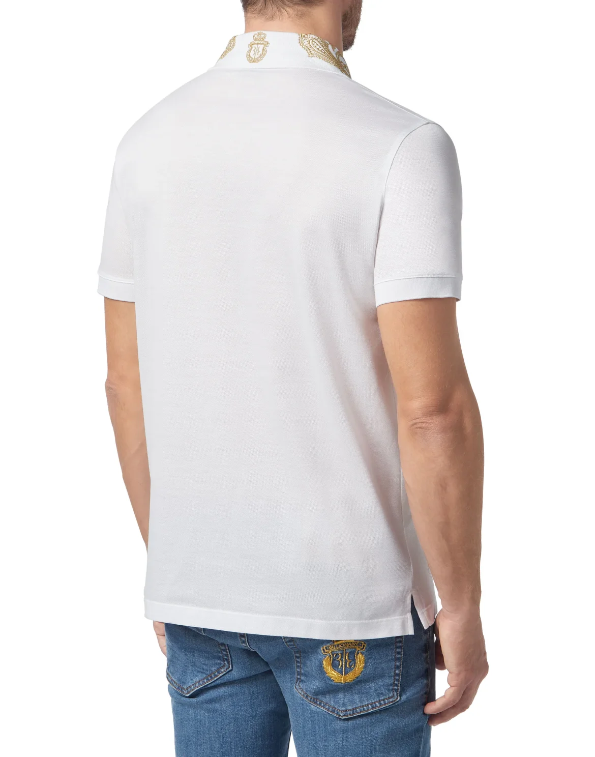 Polo shirt SS Paisley, цвет: Белый