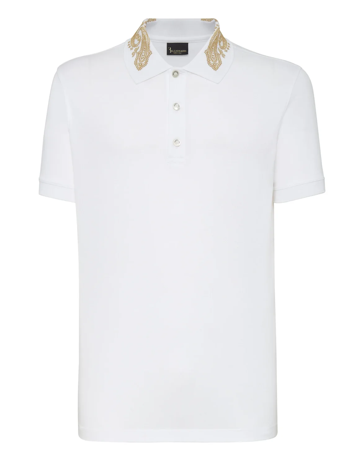 Polo shirt SS Paisley, цвет: Белый