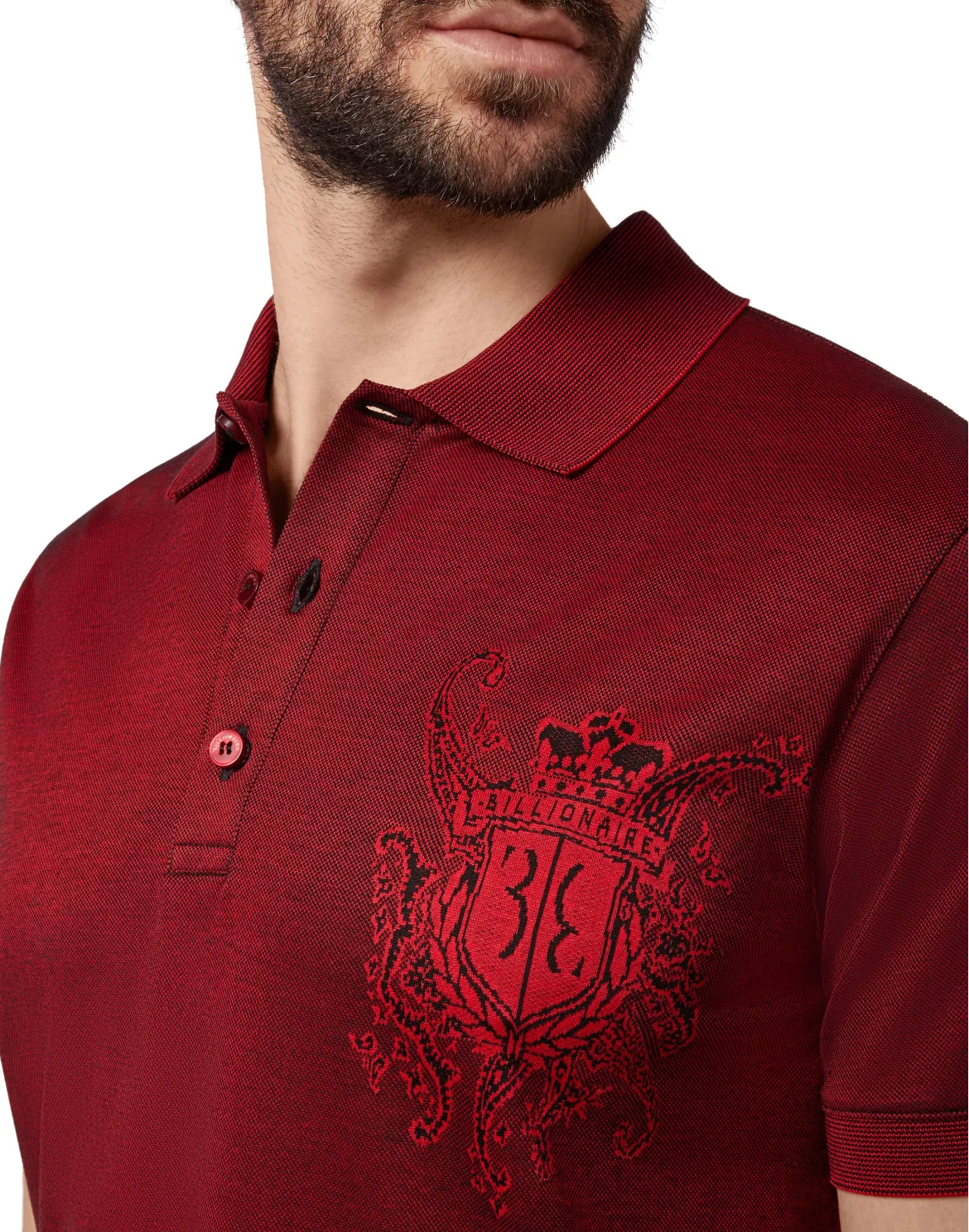 Polo shirt SS Paisley, цвет: Красный