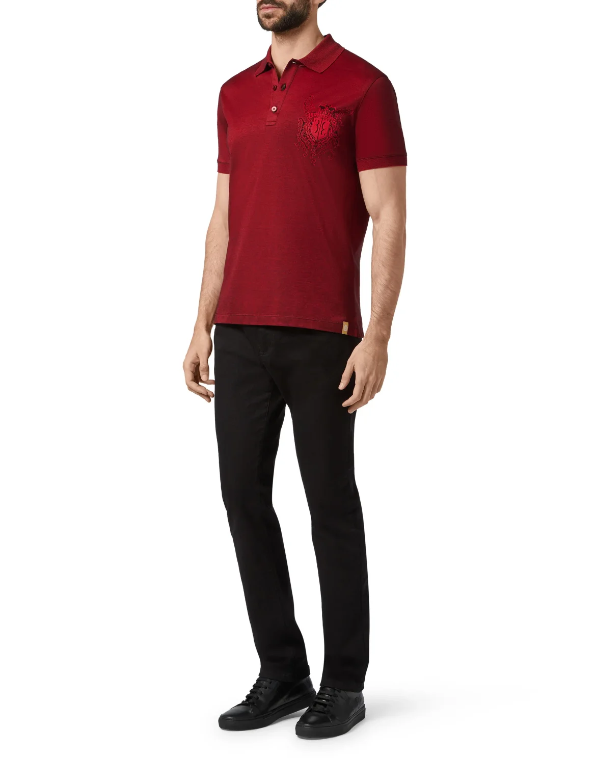 Polo shirt SS Paisley, цвет: Красный
