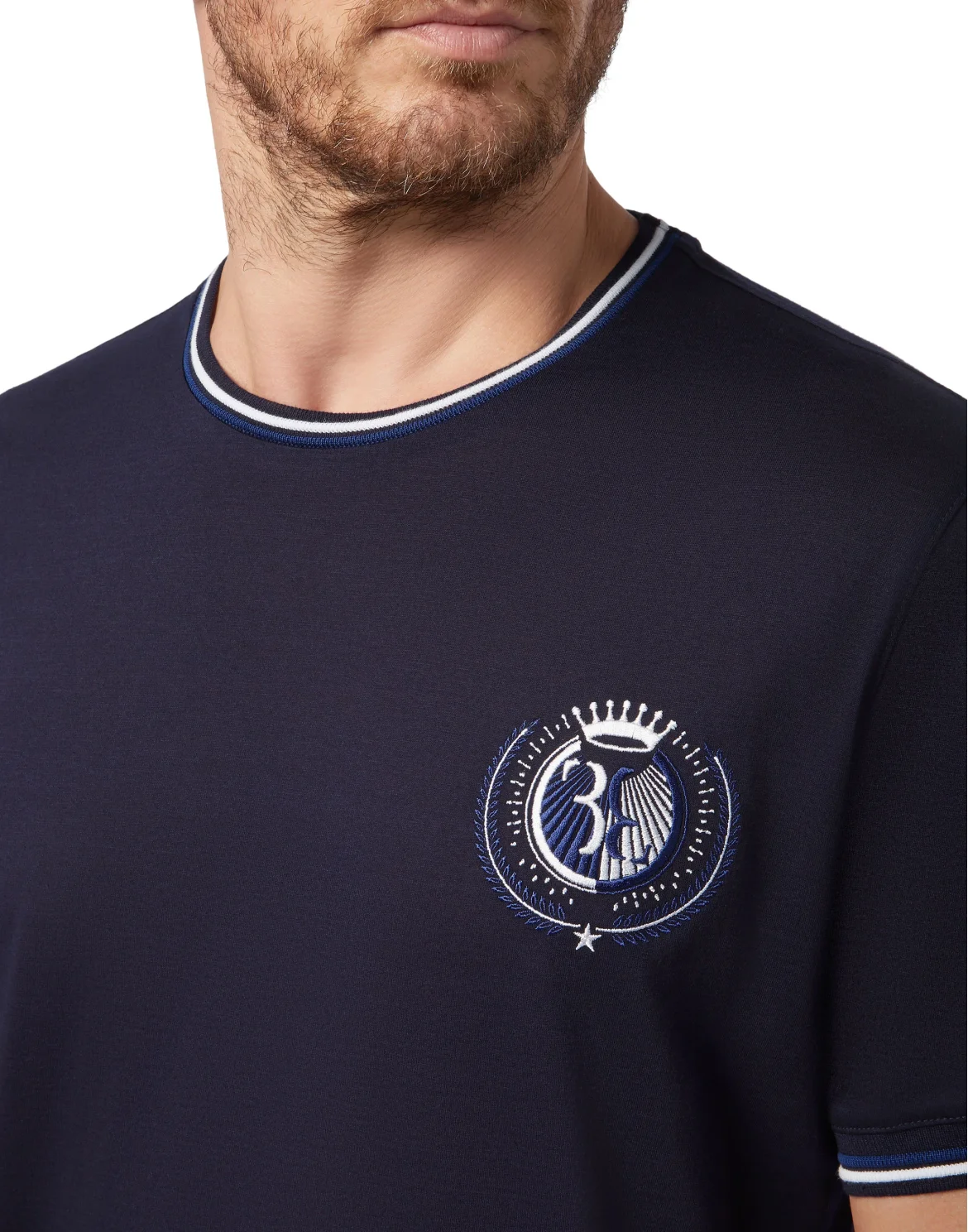 T-shirt Round Neck SS Double B, цвет: Синий