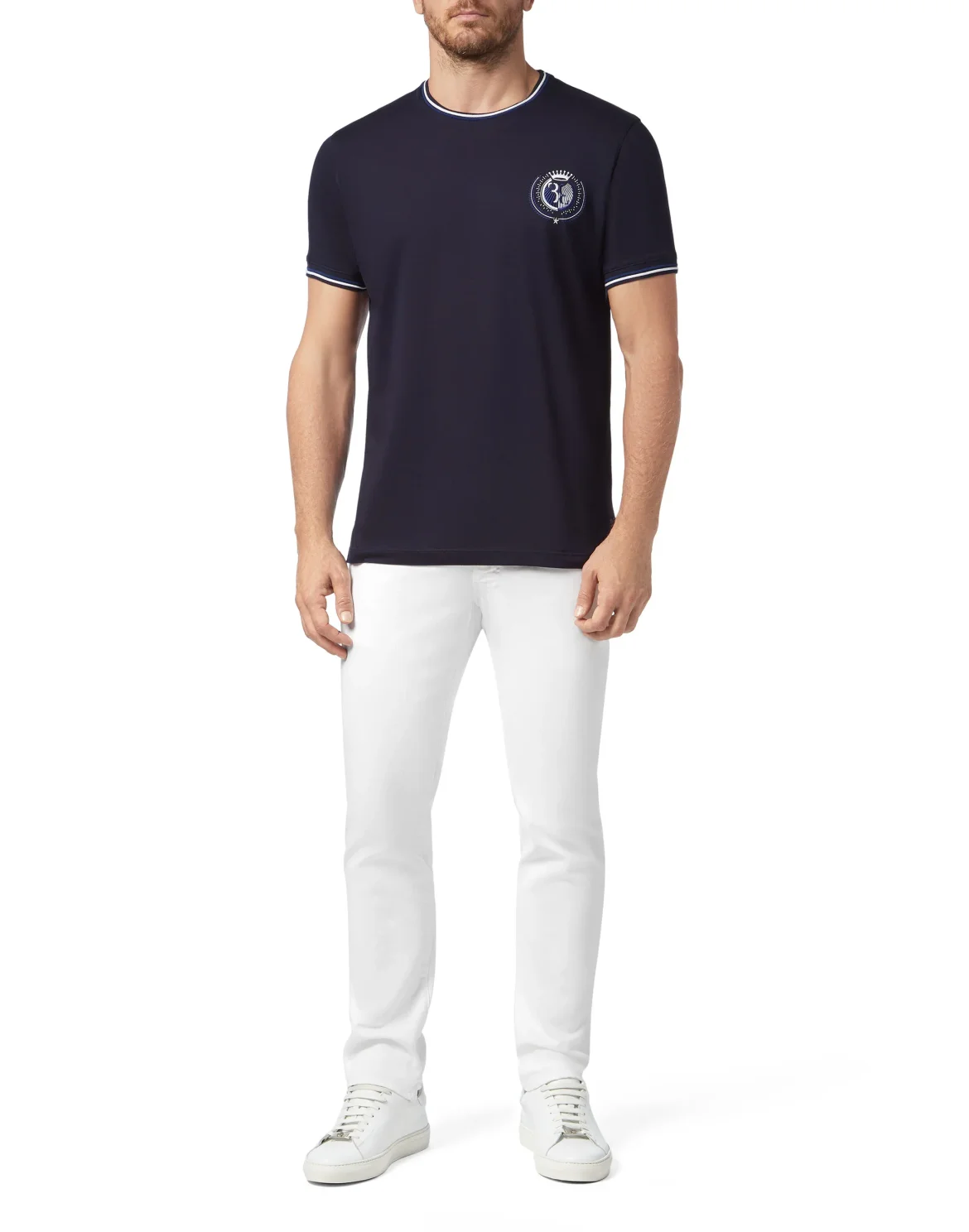 T-shirt Round Neck SS Double B, цвет: Синий