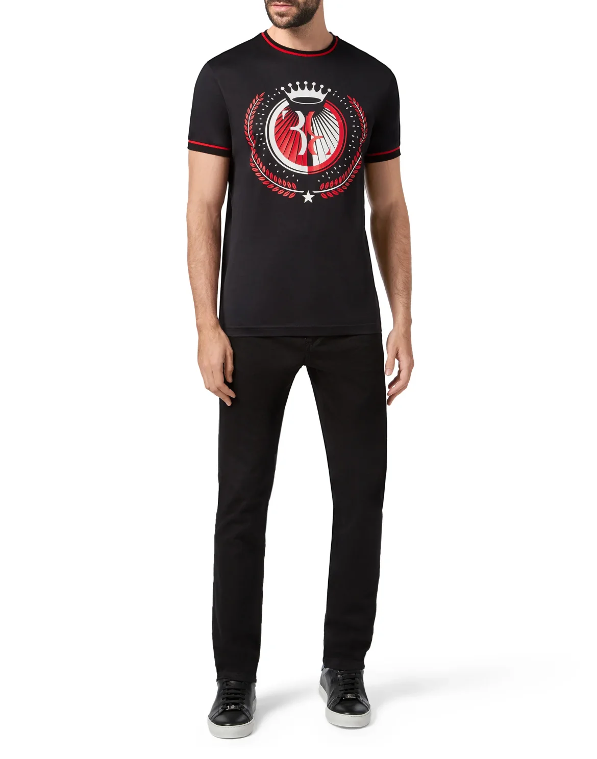 T-shirt Round Neck SS Double B, цвет: Черный