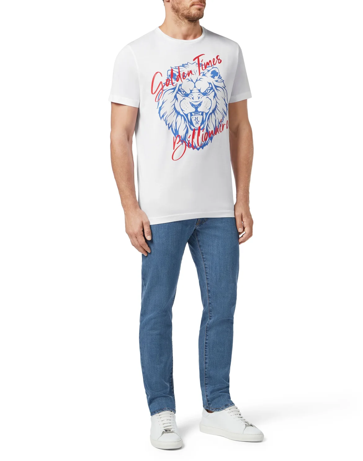 T-shirt Round Neck SS Lion, цвет: Белый