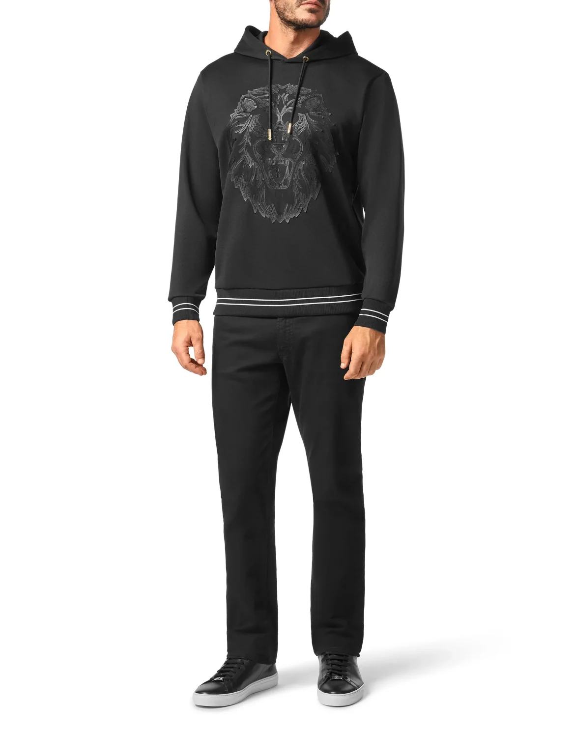 Hoodie sweatshirt Lion, цвет: Черный