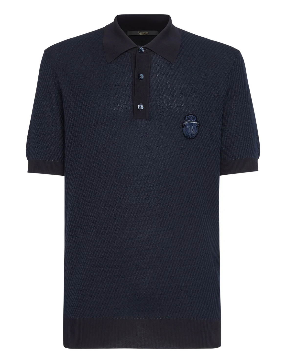 Pullover Polo-Neck SS Crest, цвет: Синий