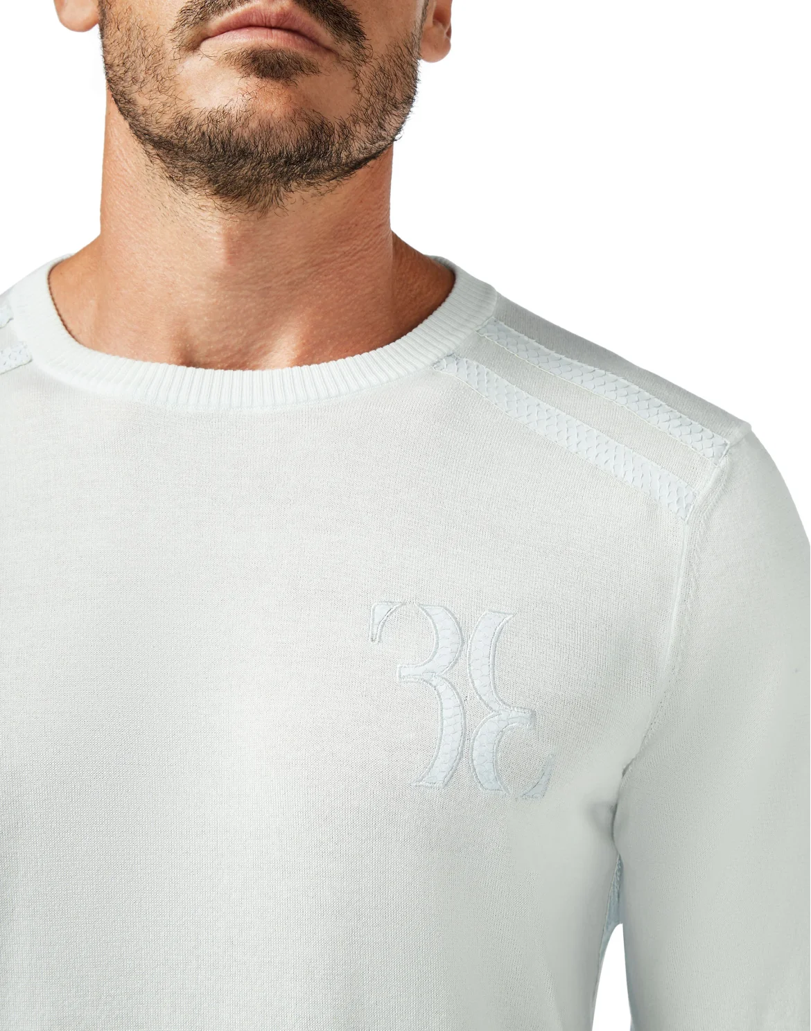 Pullover Round Neck LS Luxury, цвет: Голубой