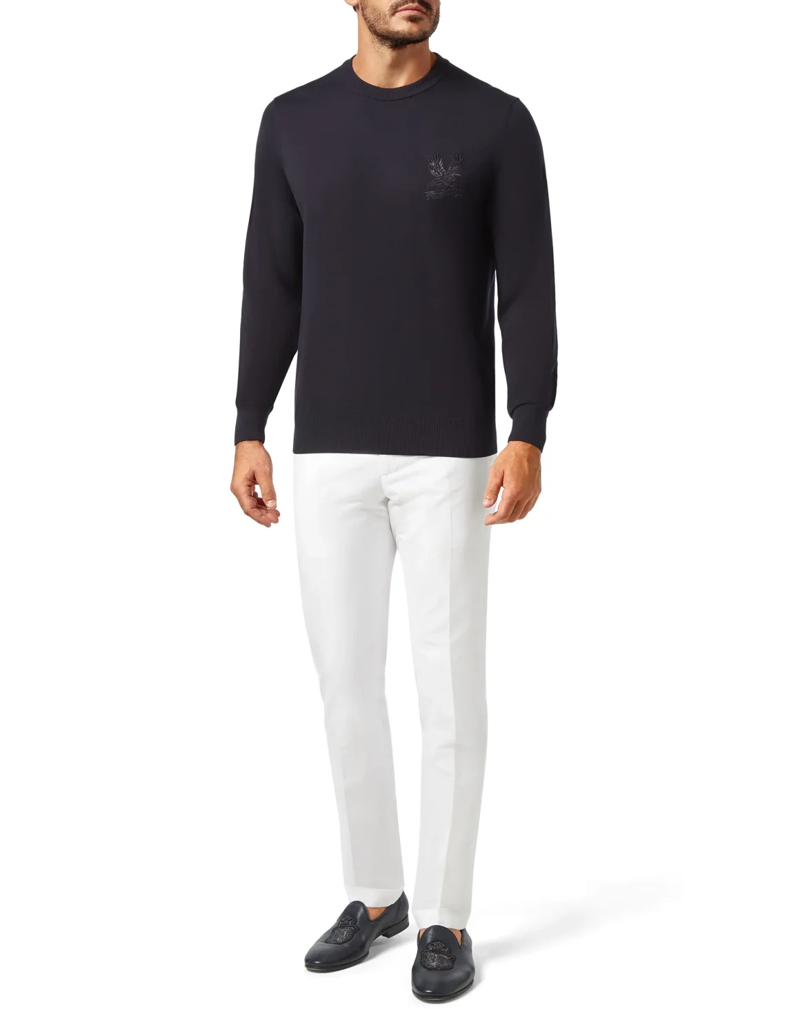 Pullover Round Neck LS Falcon, цвет: Синий