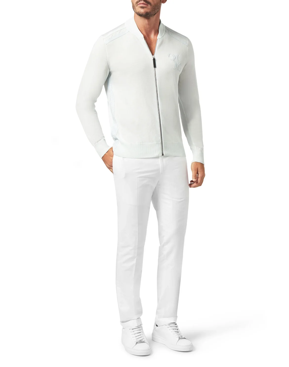 Pullover full zip Luxury, цвет: Голубой