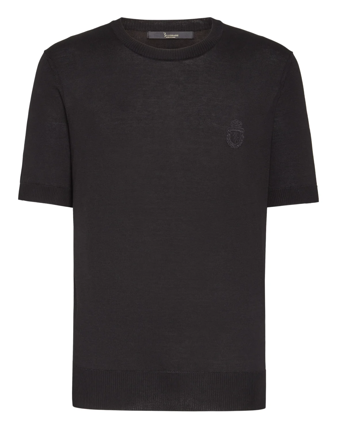 MKO1000 - Pullover Round Neck SS Crest, цвет: Черный