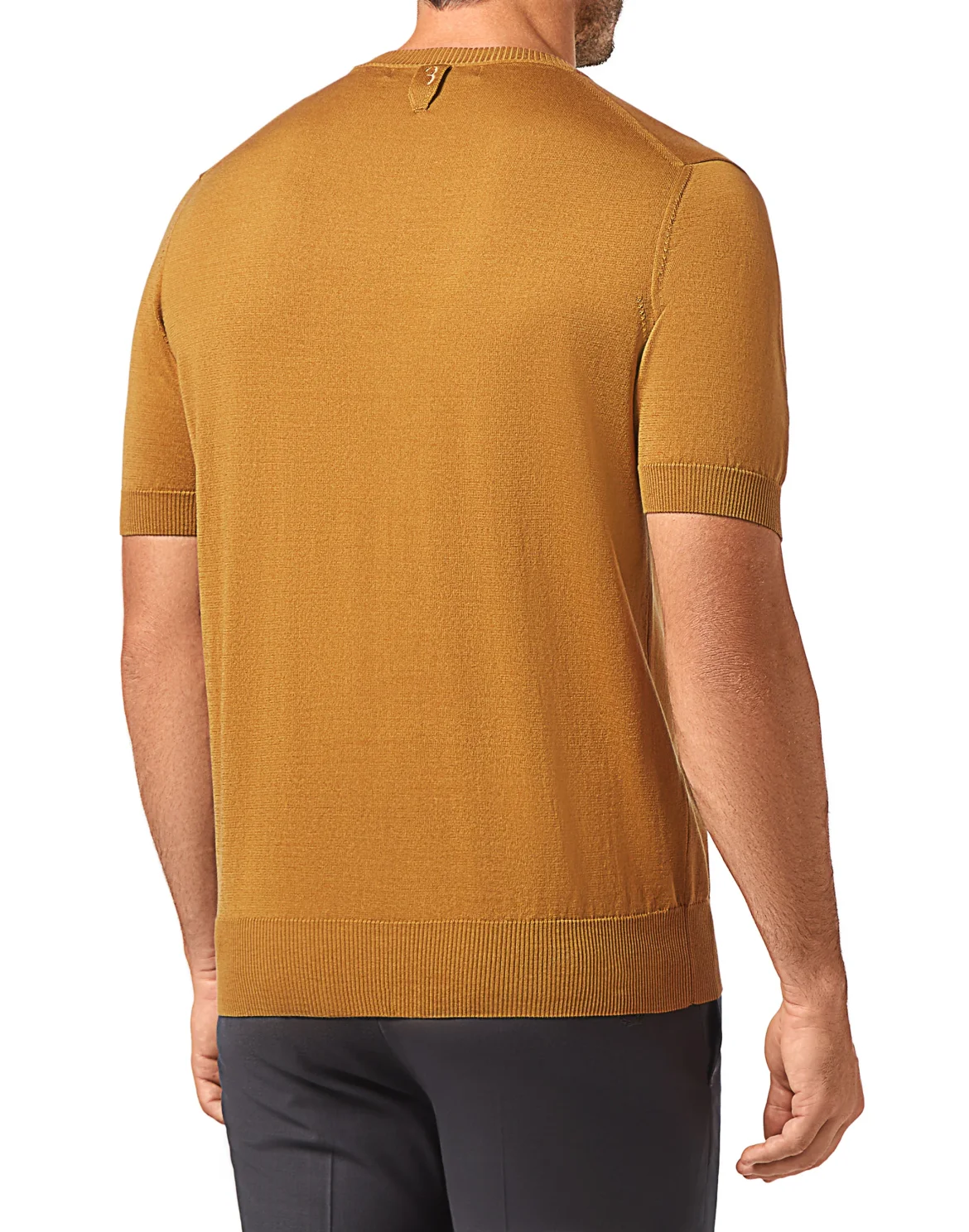 MKO1000 - Pullover Round Neck SS Crest, цвет: Коричневый