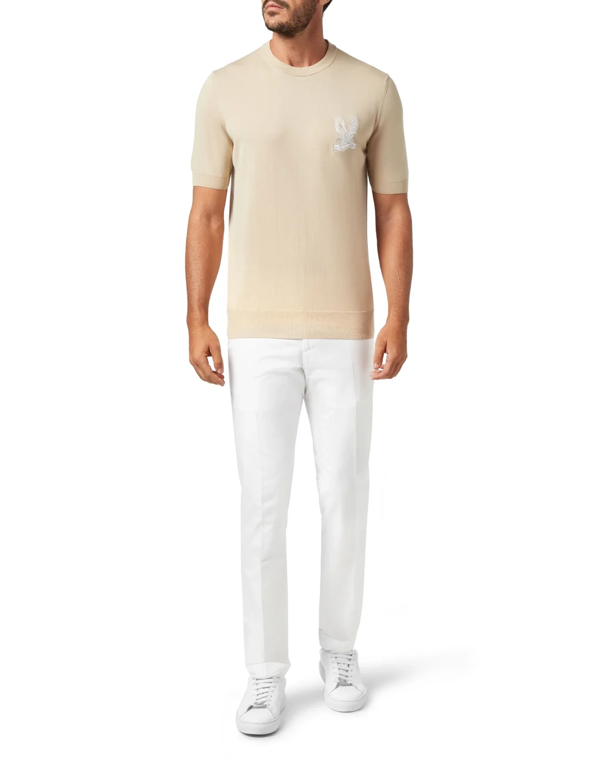 Pullover Round Neck SS Falcon, цвет: Бежевый