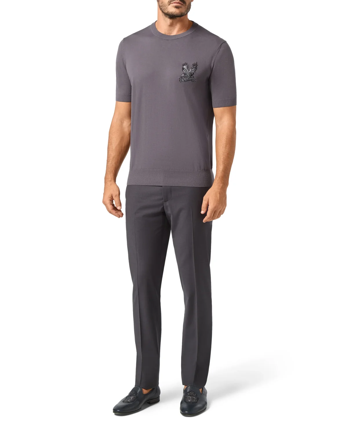 Pullover Round Neck SS Falcon, цвет: Серый