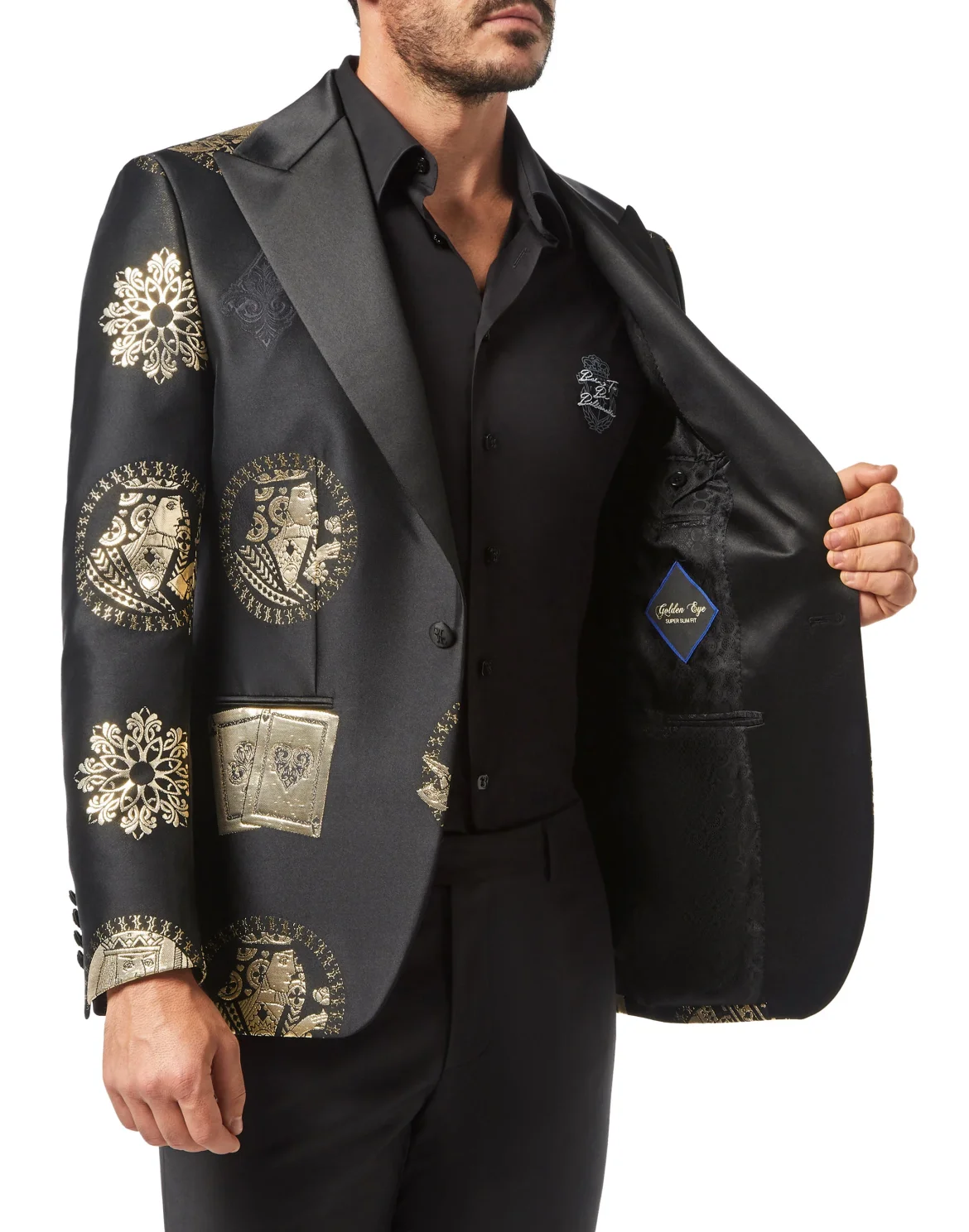 Blazer Super Slim Fit Casinò, цвет: Черный
