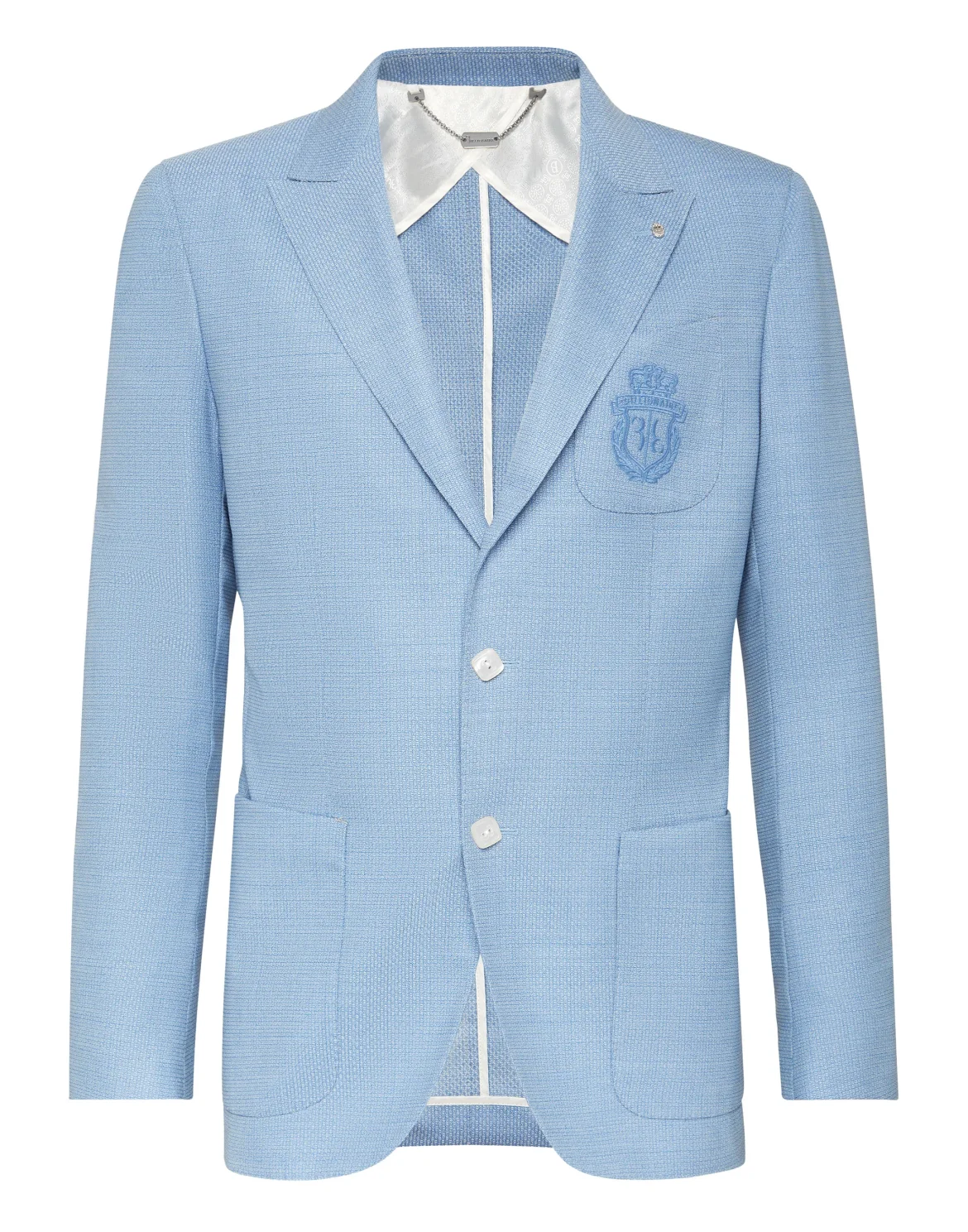 Blazer Slim Fit Crest, цвет: Голубой