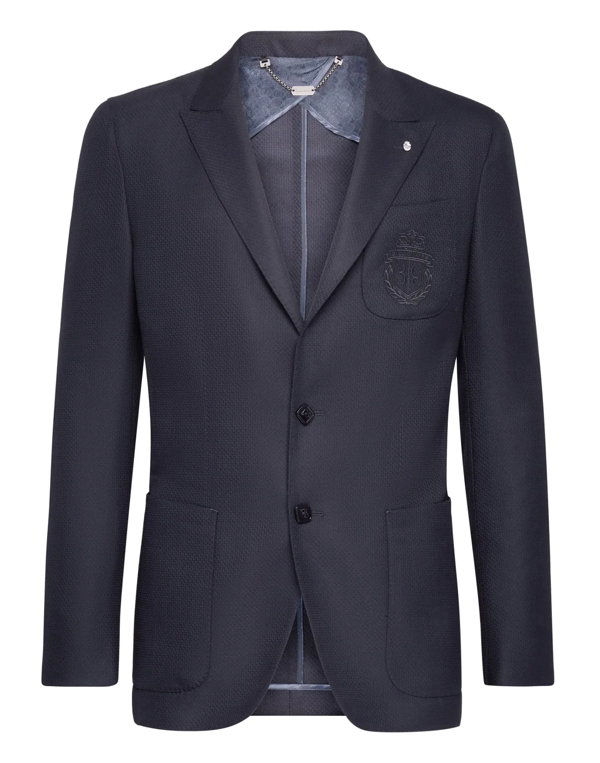 Blazer Slim Fit Crest, цвет: Синий