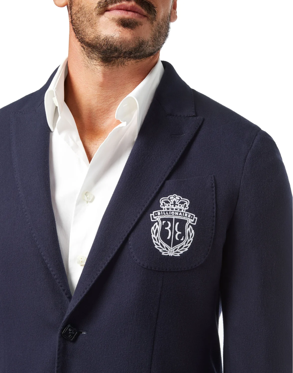 Blazer Slim Fit Crest, цвет: Синий