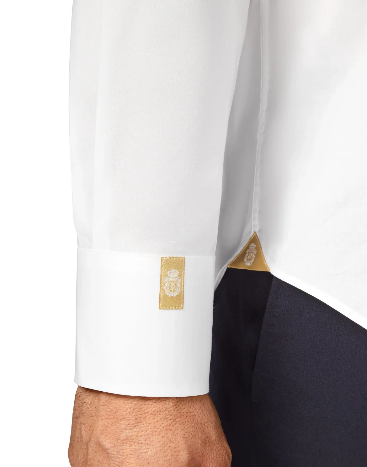 Shirt Gold Cut LS/Milano Crest, цвет: Белый