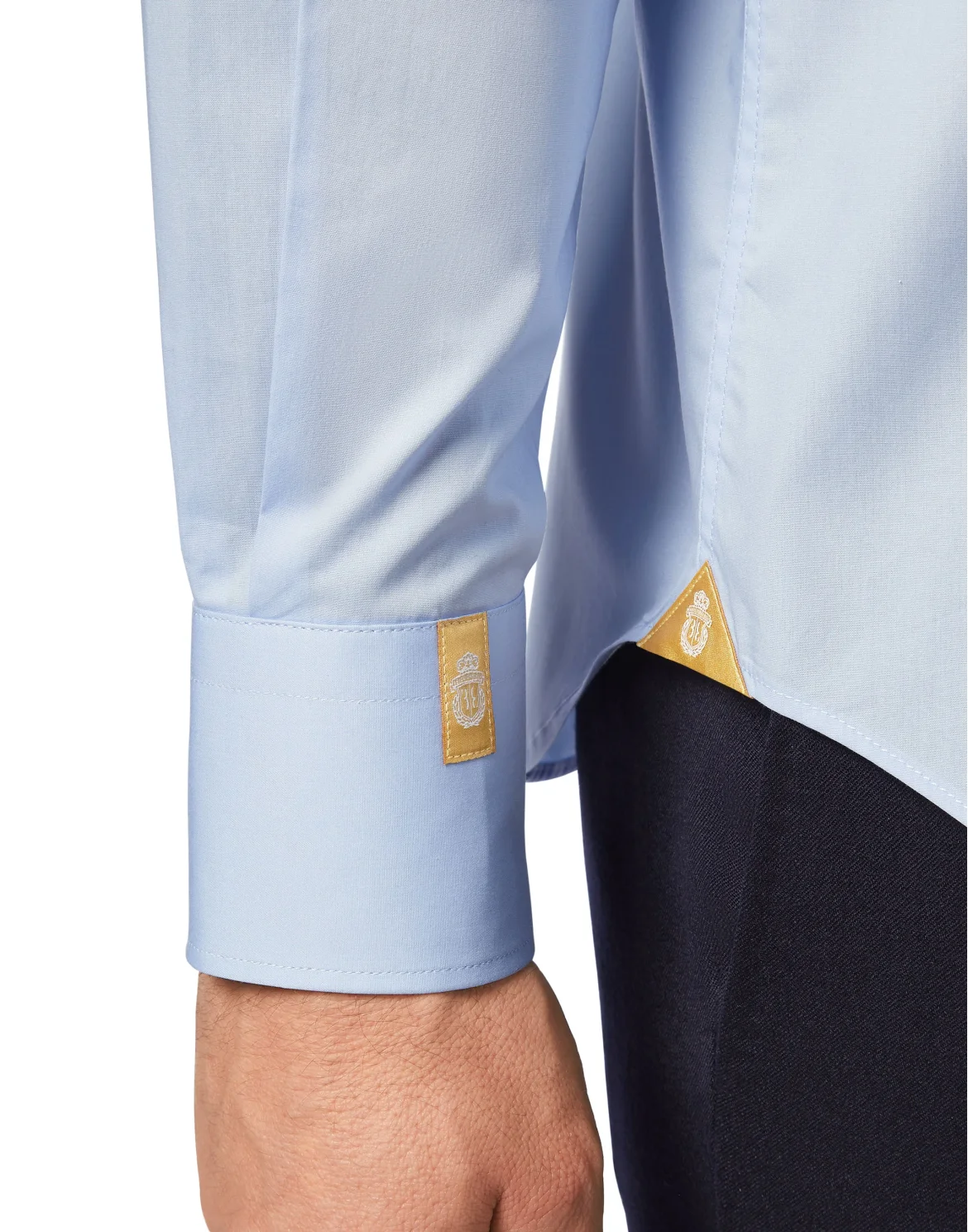 Shirt Gold Cut LS/Milano Crest, цвет: Голубой