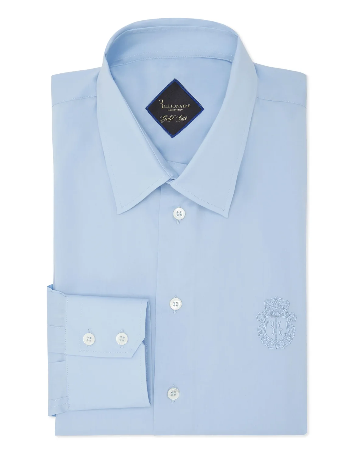 Shirt Gold Cut LS/Milano Crest, цвет: Голубой