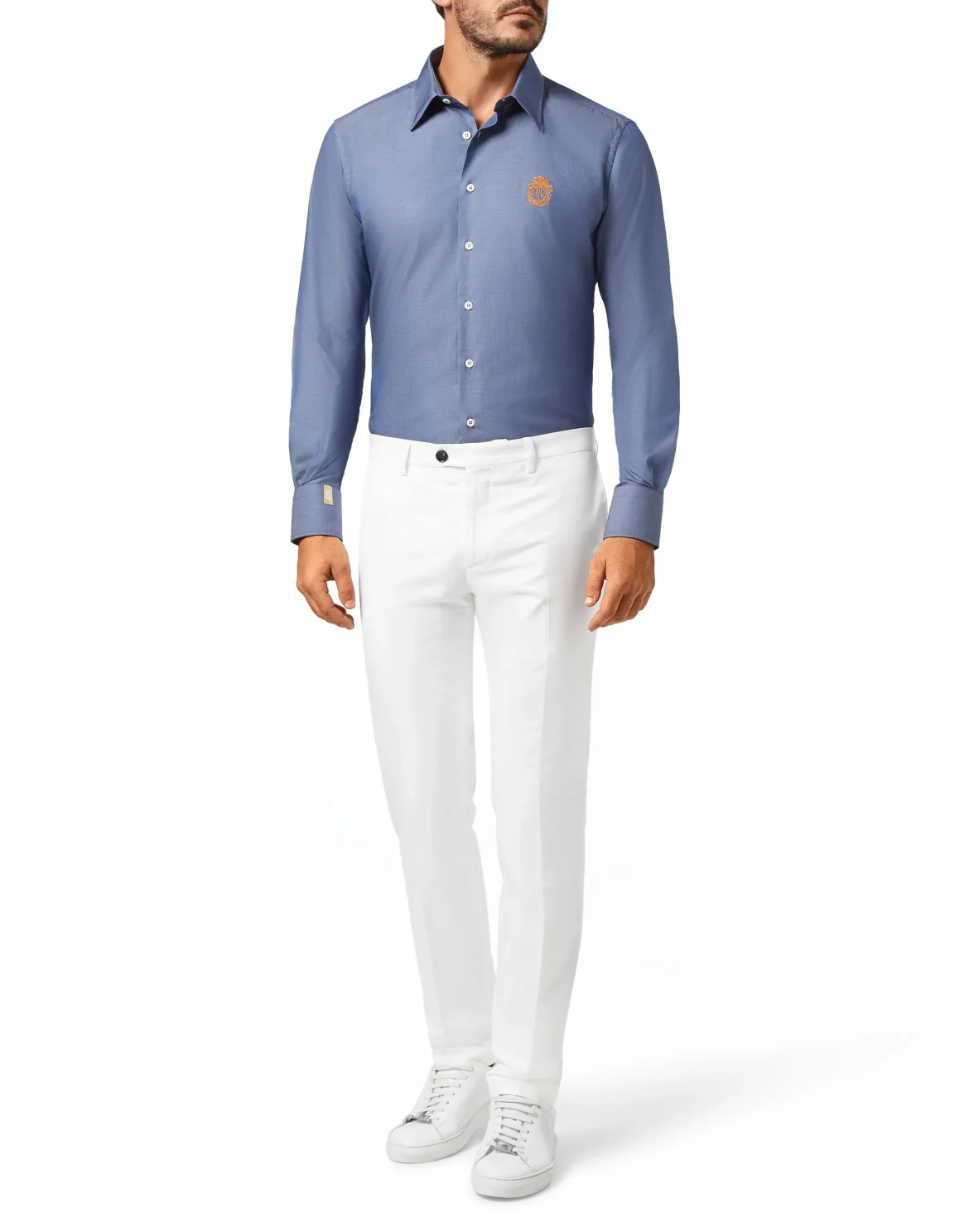 Shirt Silver Cut LS/Milano Crest, цвет: Синий