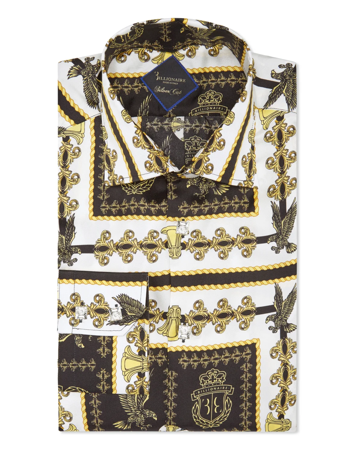 Silk Shirt Silver Cut LS/Flavio Falcon, цвет: Белый