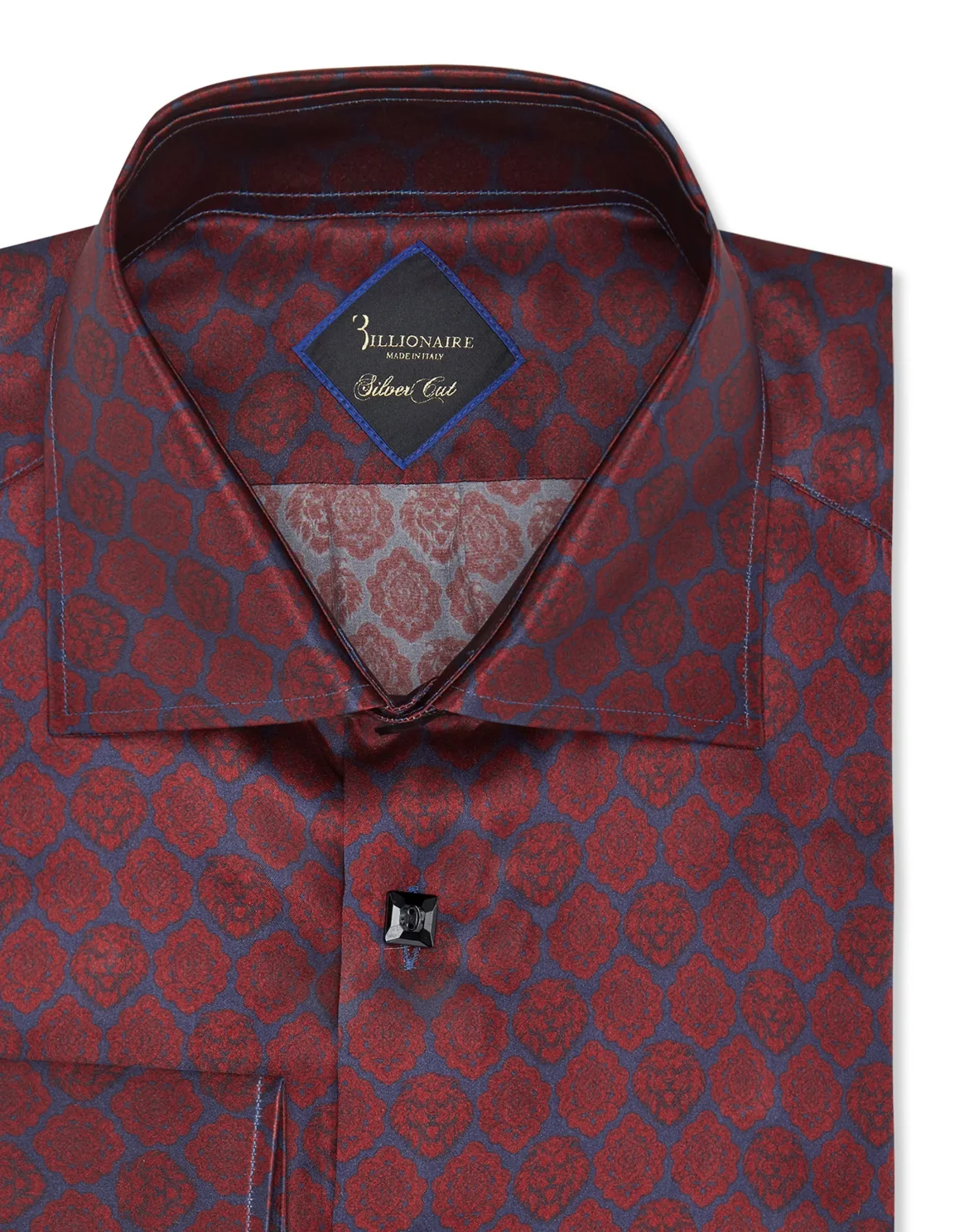 Silk Shirt Silver Cut LS/Flavio Lion, цвет: Синий